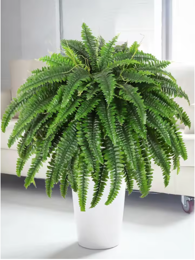 28/58/88 Leaves Artificial Boston Fern Large Hanging Plants For Home Decor