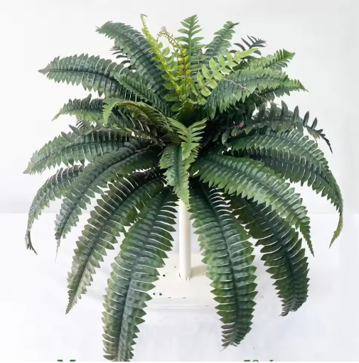 28/58/88 Leaves Artificial Boston Fern Large Hanging Plants For Home Decor