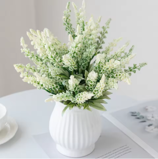 Artificial Flower Plants Lavender Festival Wedding Wreath Home Room Table Outdoor Courtyard Garden Decor Bridal Bouquet DIY Gift