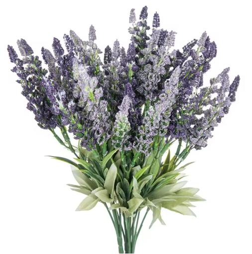 Artificial Flower Plants Lavender Festival Wedding Wreath Home Room Table Outdoor Courtyard Garden Decor Bridal Bouquet DIY Gift