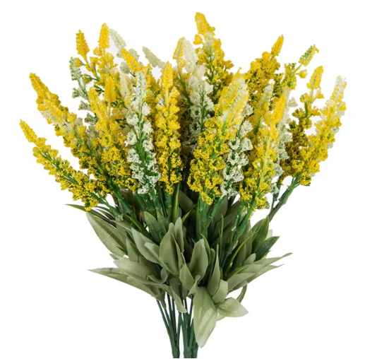 Artificial Flower Plants Lavender Festival Wedding Wreath Home Room Table Outdoor Courtyard Garden Decor Bridal Bouquet DIY Gift