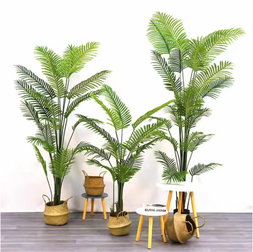 60-95cm Large Artificial Palm Tree Tropical Plants Branches Plastic Leaves Green Monstera For Home Garden Room Office Decor