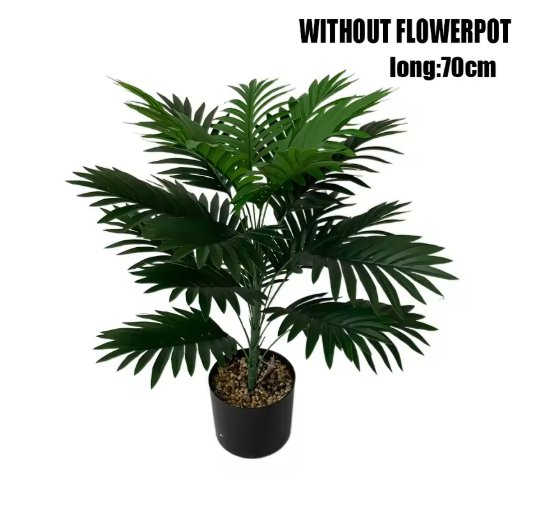 60-95cm Large Artificial Palm Tree Tropical Plants Branches Plastic Leaves Green Monstera For Home Garden Room Office Decor