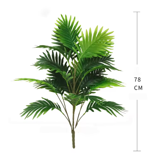 60-95cm Large Artificial Palm Tree Tropical Plants Branches Plastic Leaves Green Monstera For Home Garden Room Office Decor
