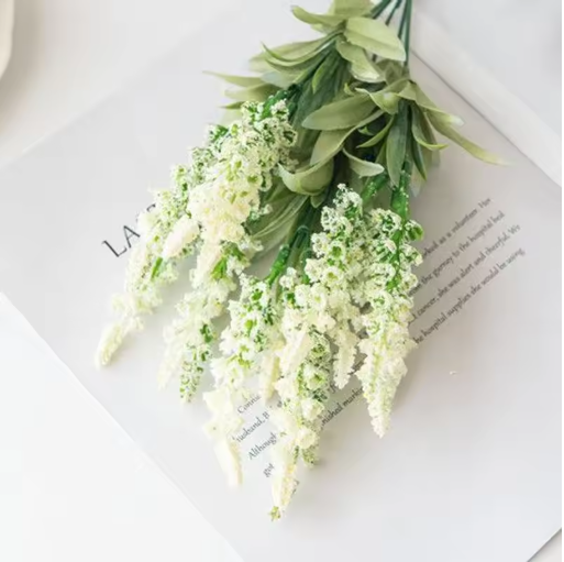 Artificial Flower Plants Lavender Festival Wedding Wreath Home Room Table Outdoor Courtyard Garden Decor Bridal Bouquet DIY Gift