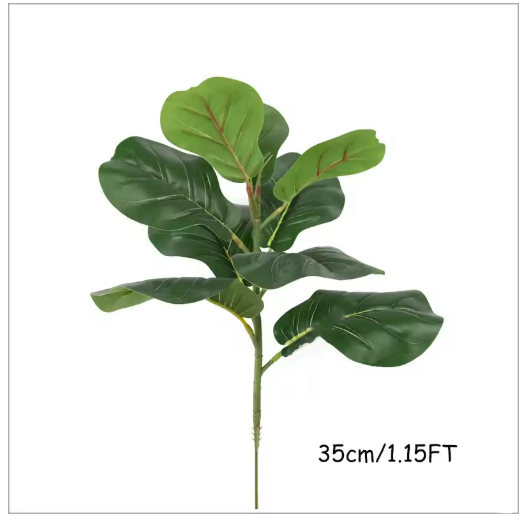 150cm Tropical Tree Large Fake Ficus Lyrata Plant Artificial Ficus Plants Branches Plastic Fake Leafs For Home Office Shop Decor