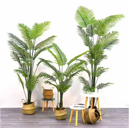 60-95cm Large Artificial Palm Tree Tropical Plants Branches Plastic Leaves Green Monstera For Home Garden Room Office Decor