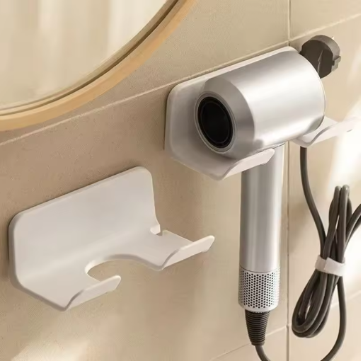 Hair Dryer Holder for Bathroom Wall Shelf Without Drilling