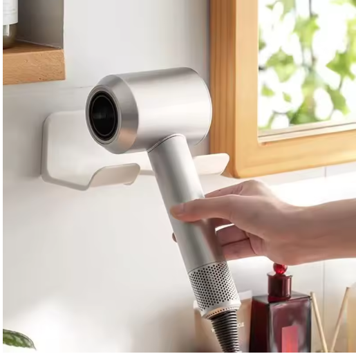 Hair Dryer Holder for Bathroom Wall Shelf Without Drilling