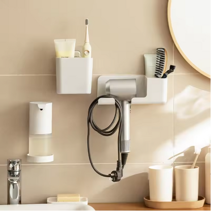 Hair Dryer Holder for Bathroom Wall Shelf Without Drilling