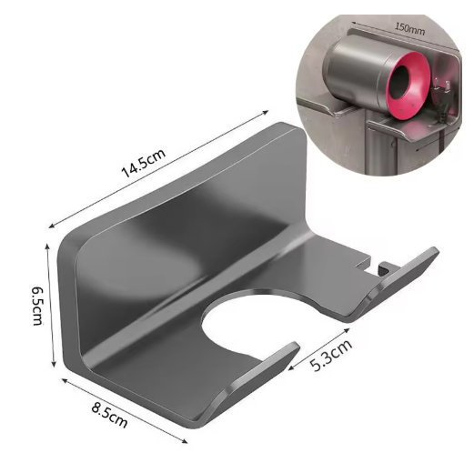 Hair Dryer Holder for Bathroom Wall Shelf Without Drilling